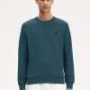 Uomo FRED PERRY Felpe | Felpa Girocollo Misto Cotone