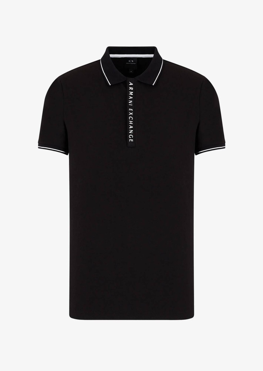 Uomo ARMANI EXCHANGE Polo | Polo Shirt Con Zip