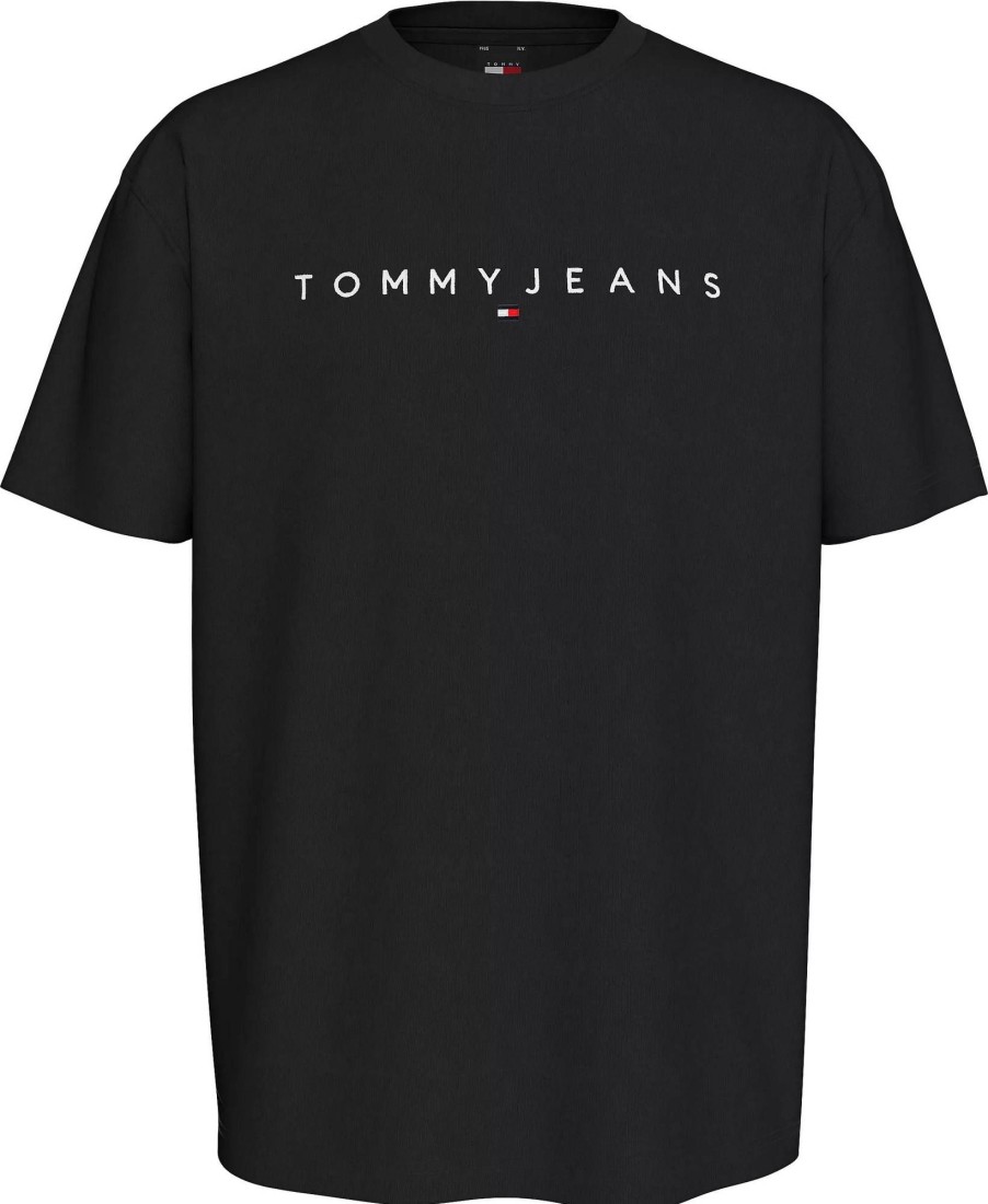 Uomo TOMMY HILFIGER T-Shirts | Reg Linear Logo Tee Ext