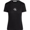 Donna CALVIN KLEIN JEANS T-Shirts | Monologo Slim Tee - T-Shirt A Manica Corta