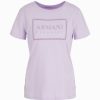 Donna ARMANI EXCHANGE T-Shirts | T-Shirt Con Logo Traforato