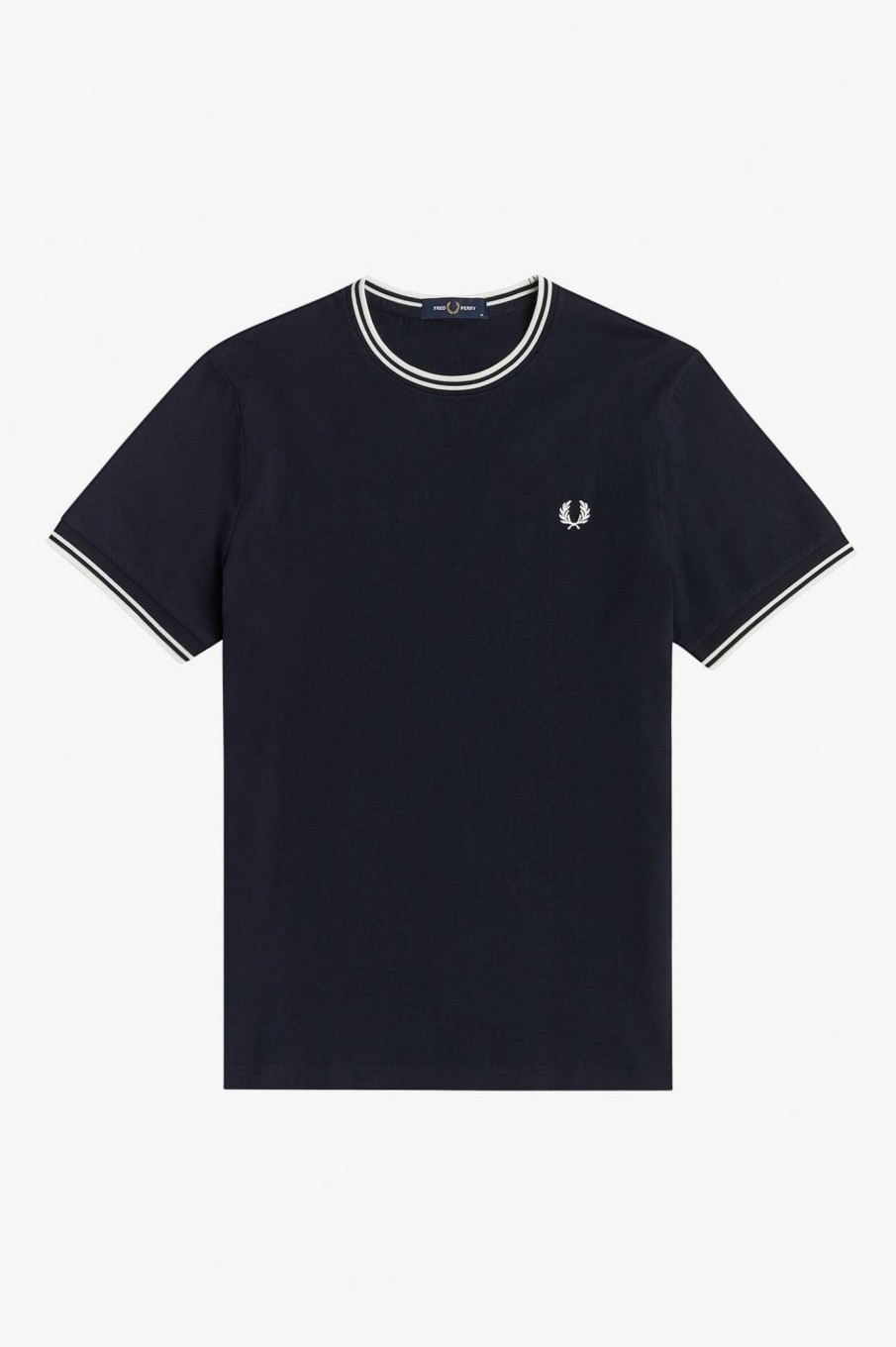 Uomo FRED PERRY T-Shirts | T-Shirt Con Doppia Riga