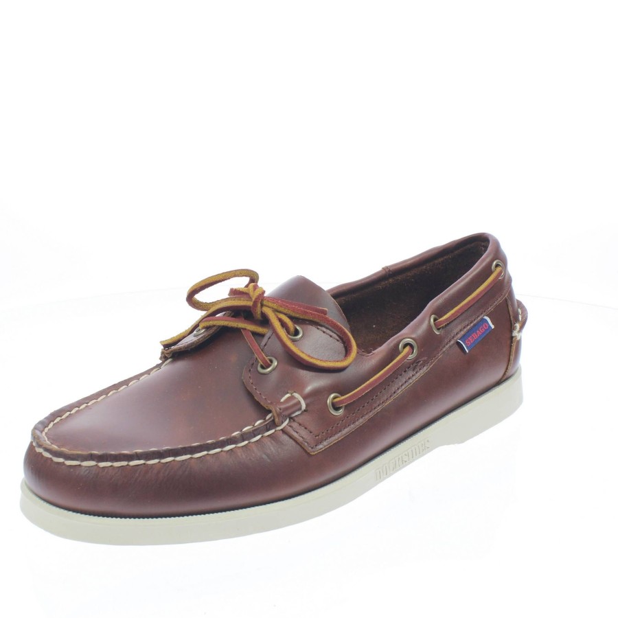 Uomo SEBAGO Scarpe Da Barca | Docksides Portland Waxed - Vela In Pelle