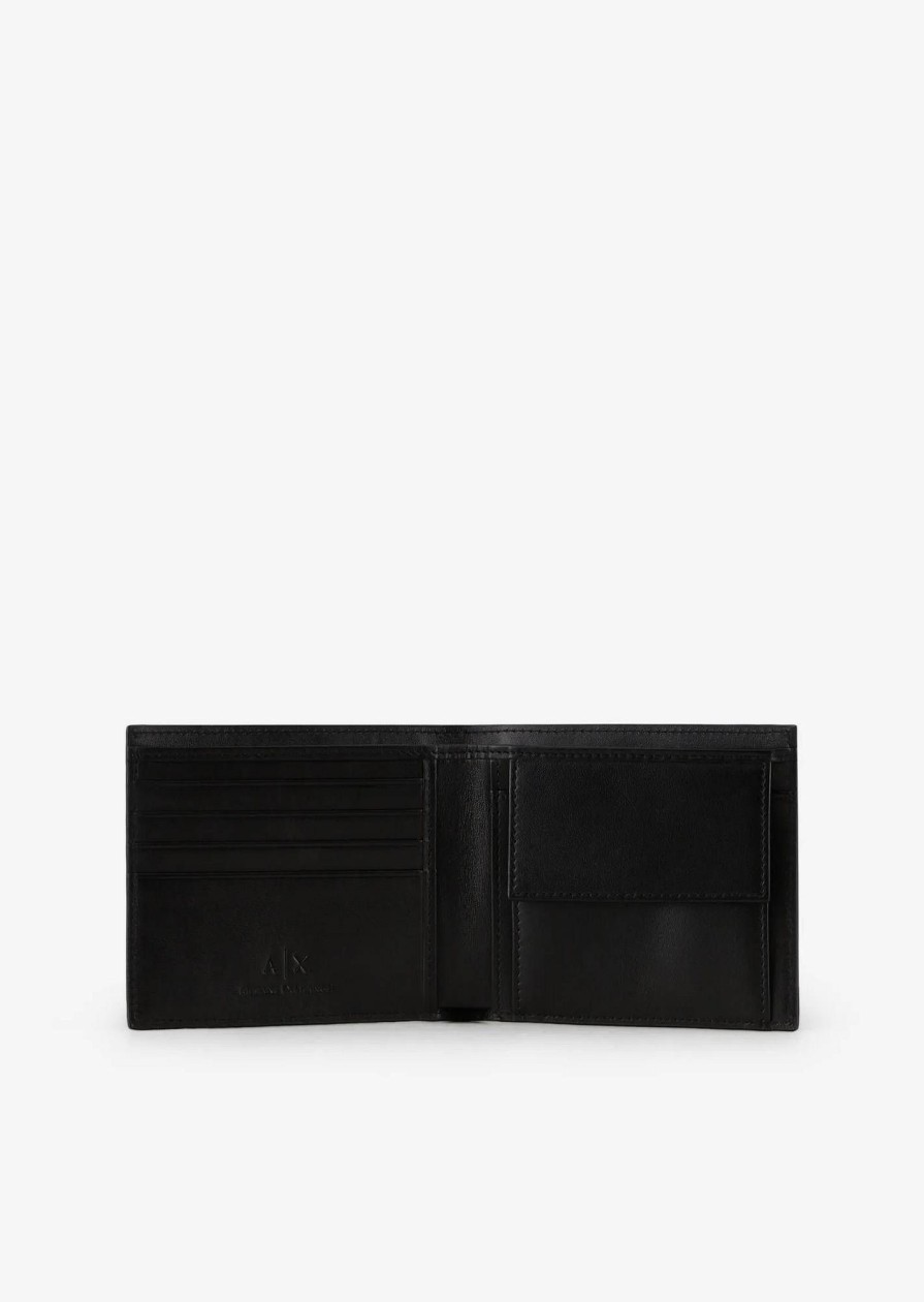 Uomo ARMANI EXCHANGE Portafogli | Bifold W/Coin - Portafoglio In Pelle