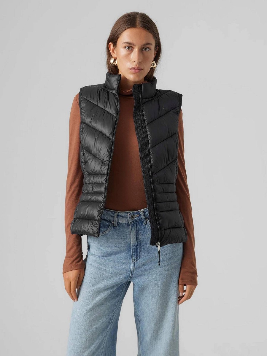 Donna VERO MODA Giubbotti E Cappotti | Sorayasiv Waistcoat - Gilet Trapuntato