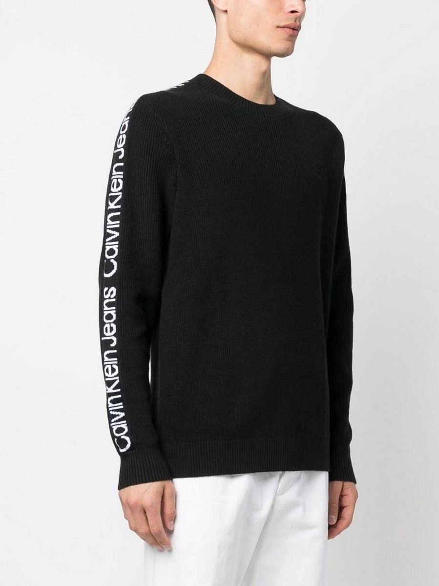 Uomo CALVIN KLEIN JEANS Maglieria | Logo Tape Cn Sweater - Maglione