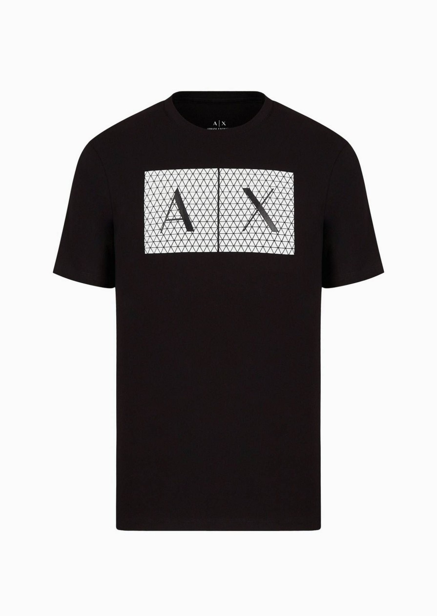 Uomo ARMANI EXCHANGE T-Shirts | T-Shirt Manica Corta Con Stampa Logo