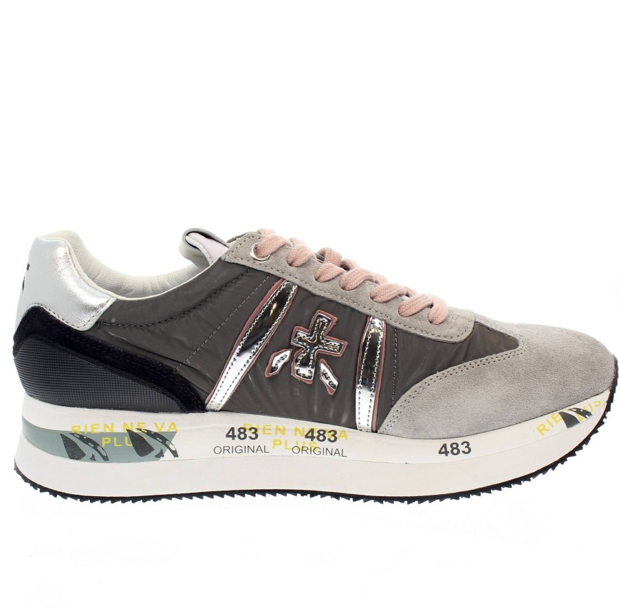 Donna PREMIATA Sneakers | Conny - Sneakers Platform In Pelle