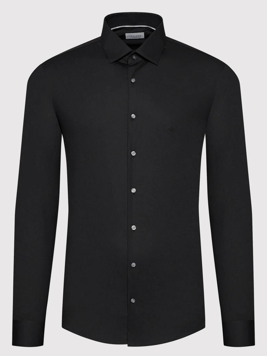 Uomo CALVIN KLEIN MENSWEAR Camicie | Poplin Stretch Slim Shirt - Camicia