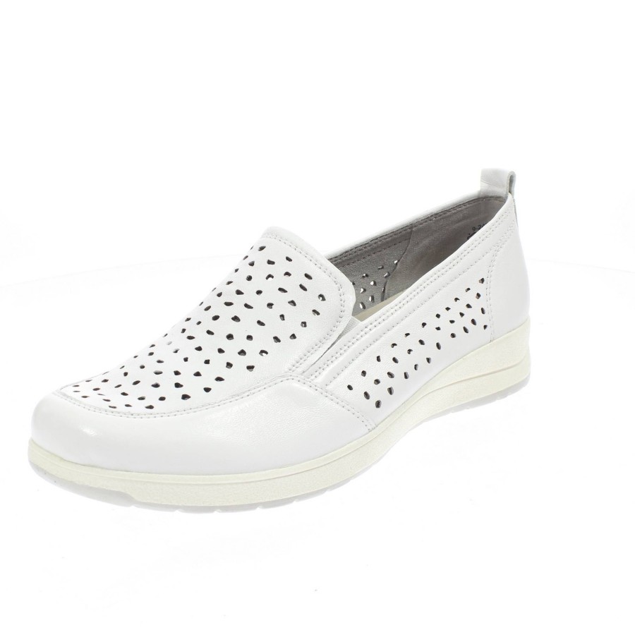 Donna CAPRICE Slip On | Slip On In Pelle Con Zeppetta