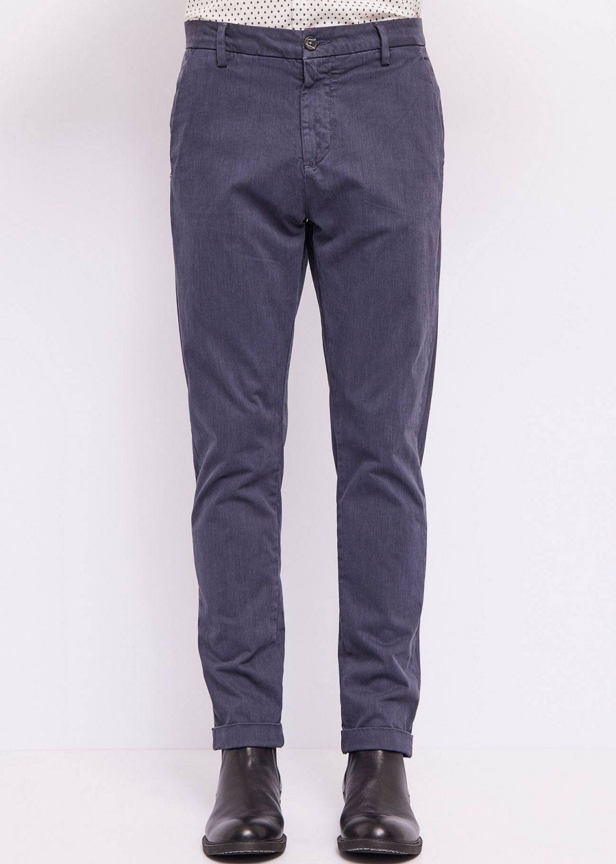 Uomo GAUDI' Pantaloni | Pantalone In Twill Stretch