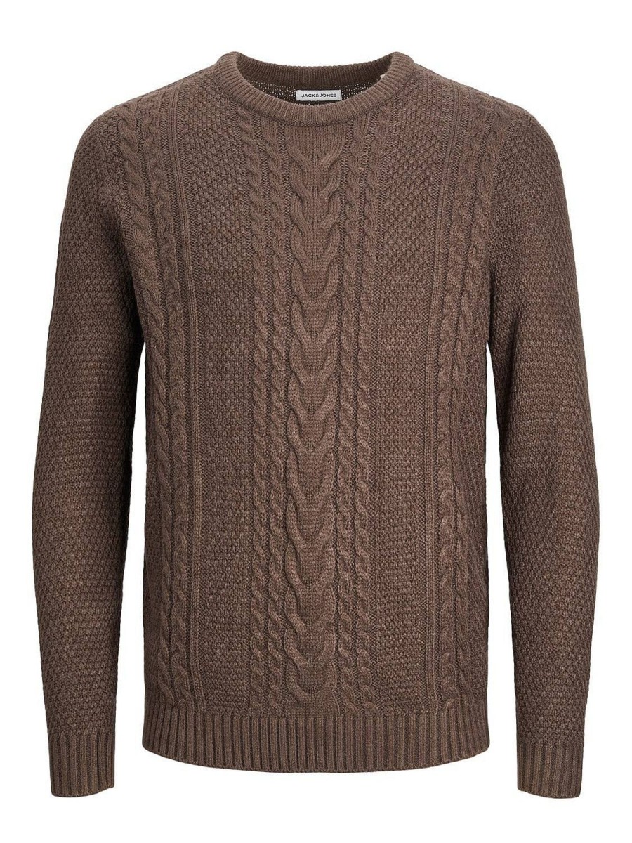 Uomo JACK & JONES Maglieria | Craig Knit Crew Neck - Maglione A Trecce