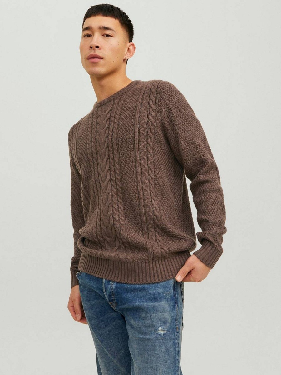 Uomo JACK & JONES Maglieria | Craig Knit Crew Neck - Maglione A Trecce