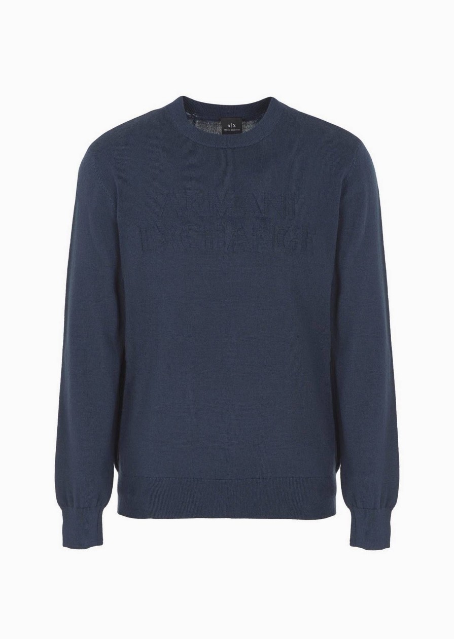 Uomo ARMANI EXCHANGE Maglieria | Pullover Girocollo In Misto Lana