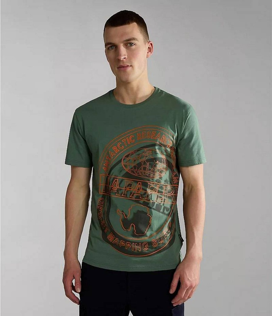 Uomo NAPAPIJRI T-Shirts | S-Argus - T-Shirt A Manica Corta