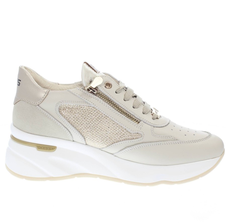 Donna KEYS Sneakers | Sneakers In Pelle Con Zeppa