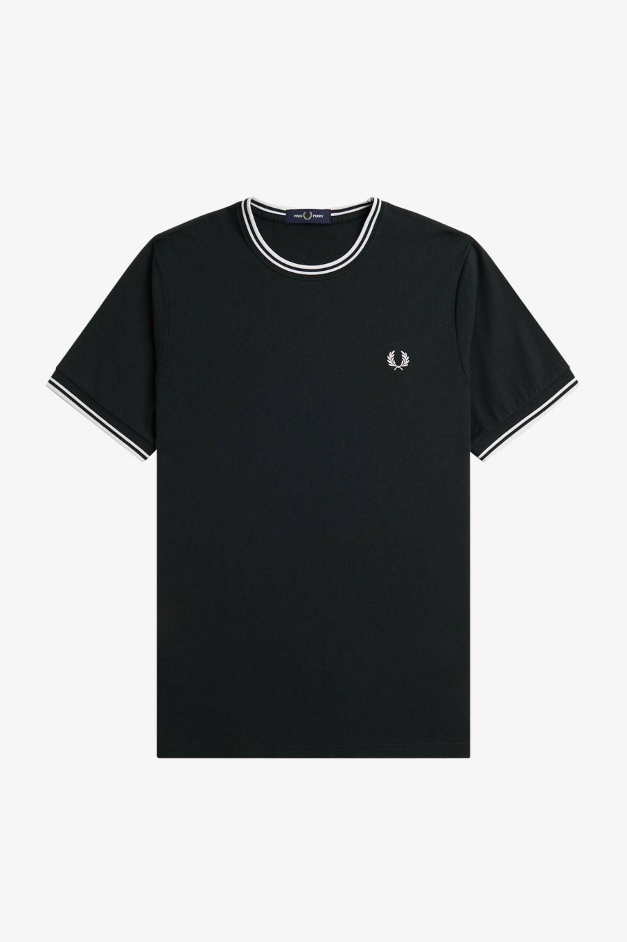 Uomo FRED PERRY T-Shirts | T-Shirt Con Doppia Riga