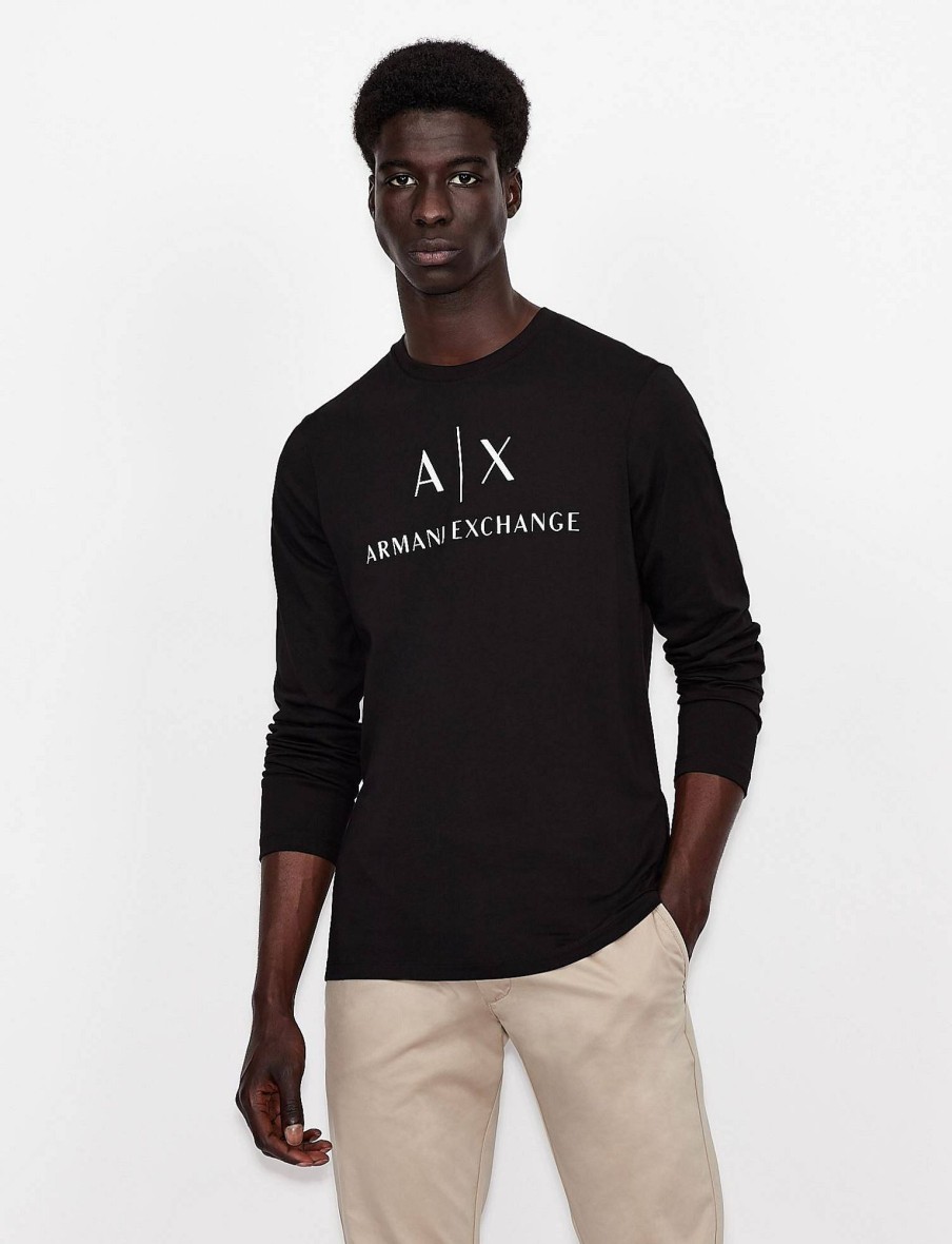 Uomo ARMANI EXCHANGE T-Shirts | T-Shirt Manica Lunga Slim Fit