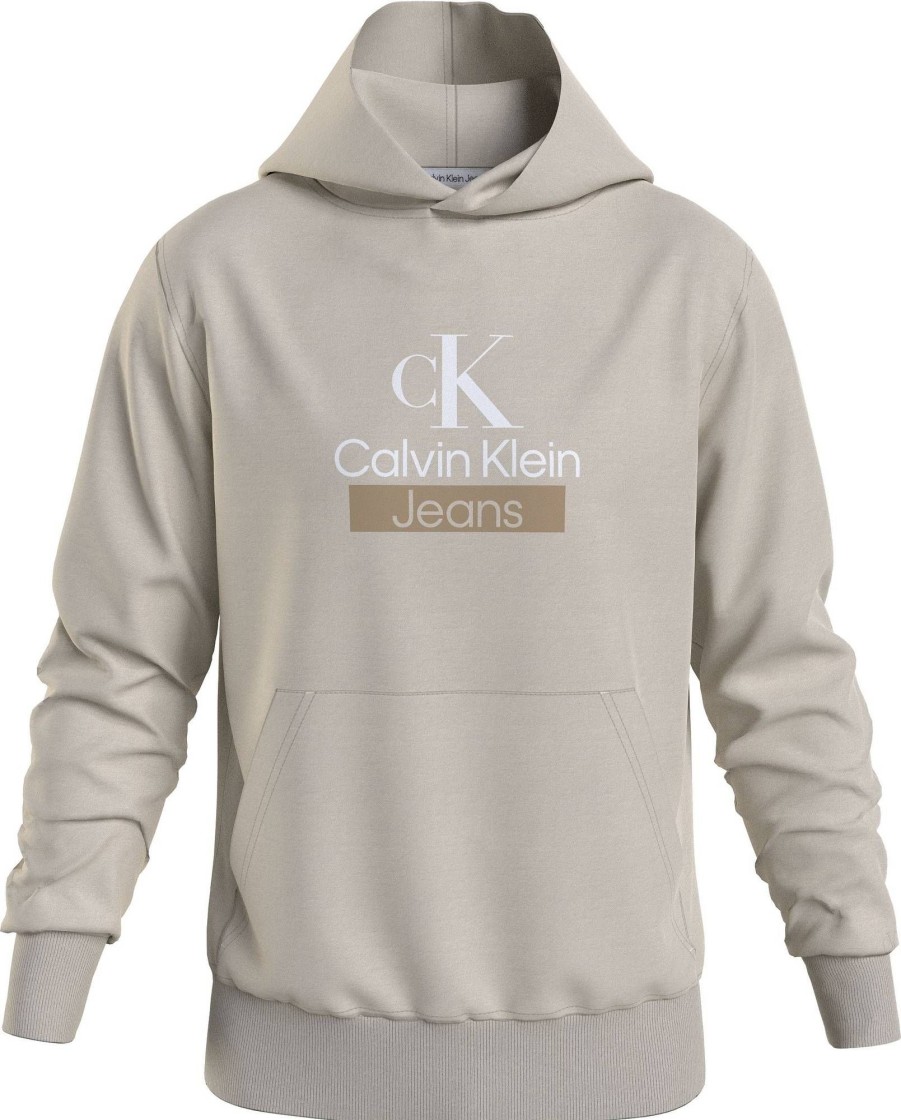 Uomo CALVIN KLEIN JEANS Felpe | Stacked Archival Hoody - Felpa Con Logo