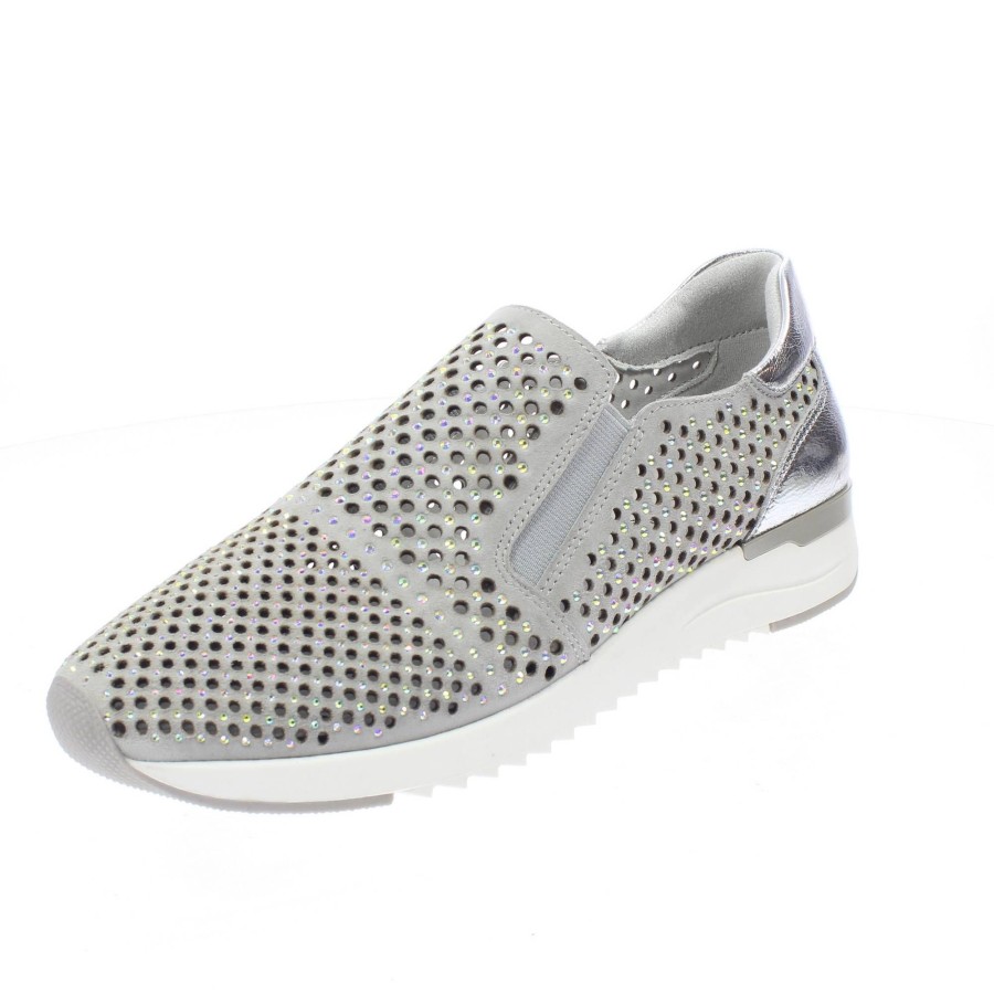 Donna CAPRICE Slip On | Slip On In Pelle Con Strass