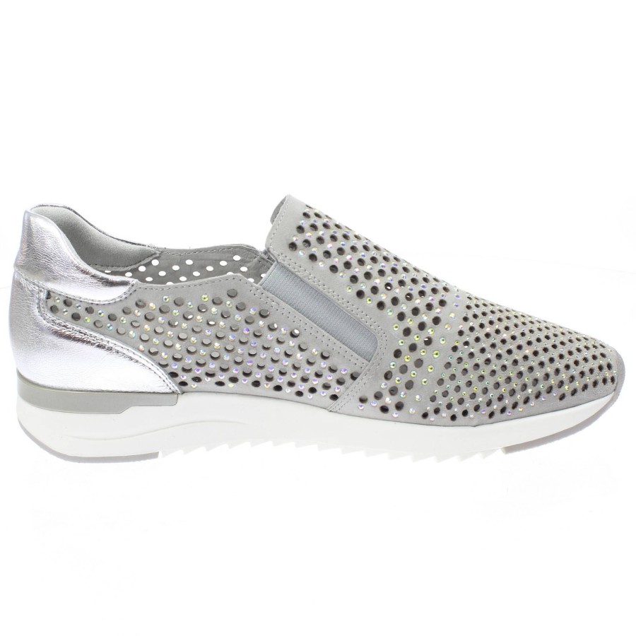 Donna CAPRICE Slip On | Slip On In Pelle Con Strass