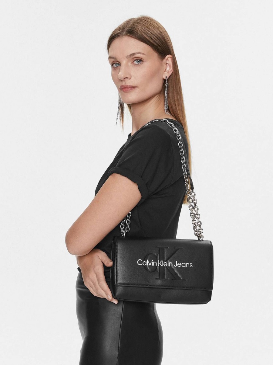 Donna CALVIN KLEIN JEANS Borse A Tracolla | Sculpted Flap - Borsa A Tracolla Con Logo