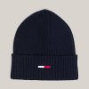 Uomo TOMMY HILFIGER Cappelli | Flag Rib Beanie - Berretto A Coste Con Risvolto