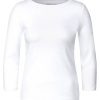 Donna CECIL T-Shirts | Basic Boatneck - Maglia A Maniche 3/4