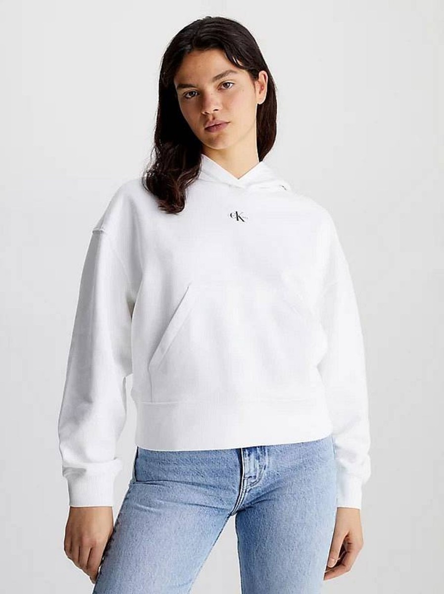 Donna CALVIN KLEIN JEANS Felpe | Micro Monologo Hoodie - Felpa Con Cappuccio