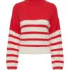 Donna ONLY Pullover E Cardigan | Piumo Stripe Rollneck - Pullover A Righe Collo Alto