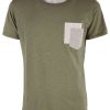 Uomo YES ZEE T-Shirts | T-Shirt Girocollo Con Tasca Patch