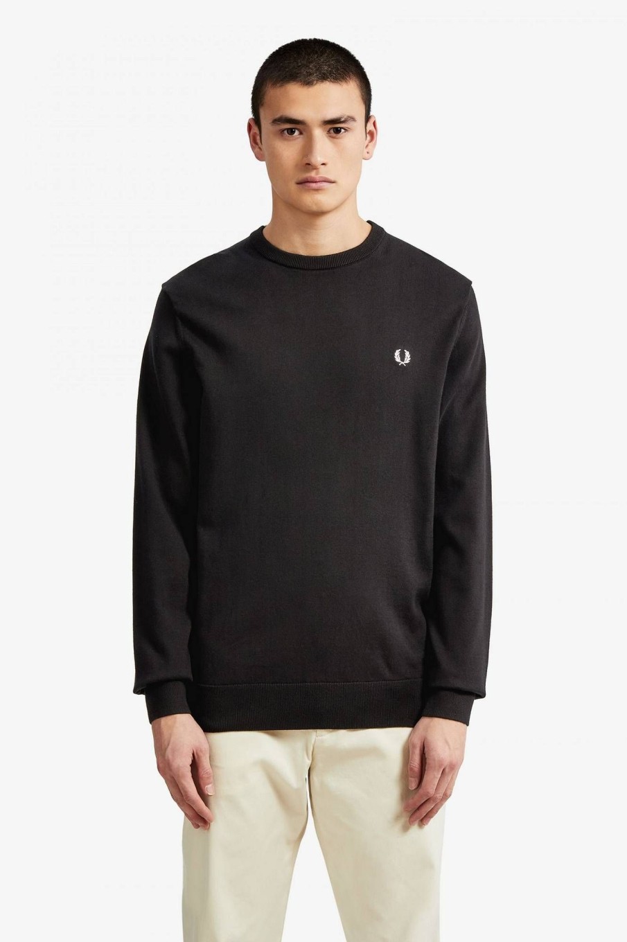 Uomo FRED PERRY Maglieria | Maglione Girocollo Classico